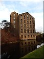 Deighton Mills  from towpath of the Huddersfield Broad Canal