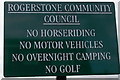 Rogerstone Community Council notice, Newport