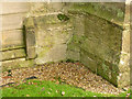 SK6228 : Bench mark, Widmerpool Church by Alan Murray-Rust