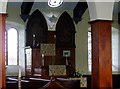 SH8063 : Three-decker pulpit, St. Doged's, Llanddoged by nick macneill