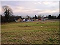 Looking towards the rear of Cirencester Road Industrial Estate from Quercus Road Tetbury