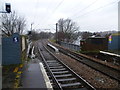 View up the line from Wood Street station