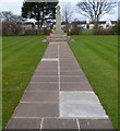 Path to the Great War Memorial in Vivian Park, Port Talbot