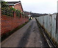 Between wall and fence in Treforest