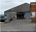 Entrance to First Cymru Port Talbot bus depot