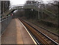 Footbridge at the NW edge of Penrhiwceiber railway station