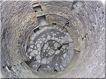 HU4523 : Mousa: looking down inside the broch by Chris Downer