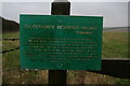 Information board for Calcethorpe Deserted Medieval Village