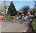 Roadworks near Springfields, Tetbury