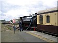SX5692 : Taking on Water at Meldon Station by Jeff Buck