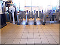 The ticket barrier at Boston Manor Station