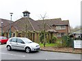 Japonica Court with clocktower