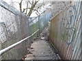 Steps to a path by Boston Manor Station