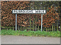 TM2145 : Pilbroughs Walk sign by Geographer