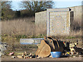 Mosaic Wall at back of Gamnel Farm Demolition Site