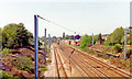 Stevenage: looking towards the site of old station, East Coast main line 1992