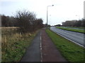 Dual use path  track beside Trunk Road (A1085) 