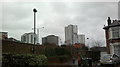 View of the Ilford skyline from Woodlands Road