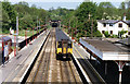 Welwyn North station, with Up train, ECML 1992