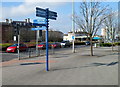 Many-armed signpost, Cardiff Bay