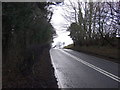 Cresting a hill on the A173