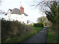 The old railway track passing the station-master