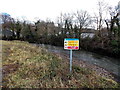 Riverbank danger notice, Aberdare