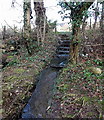 Ysgubor-wen Farm drainage channel, Aberdare