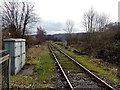 Towards Aberdare railway station from Wellington Street level crossing