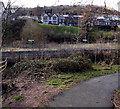 Station Terrace beyond the railway station, Penrhiwceiber