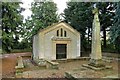 The du Cros family vault in Finstock churchyard