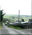 The Head Road descending eastwards in the direction of Colligan Bridge