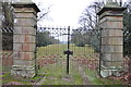 Looking along Upper Avenue towards Chillington Hall in the distance