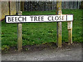 TM4289 : Beech Tree Close sign by Geographer