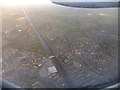 Aerial photograph of Manchester Ship Canal 13 February 2014