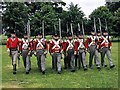 NZ1322 : Redcoats at Raby Castle by Jeff Buck