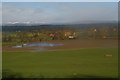 Trewern: houses on Heldre Lane, from the railway