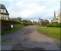 Public footpath and private road from Church Pitch to the village church, Goodrich