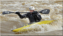 J3269 : Kayaking, Shaw's Bridge, Belfast - February 2014 (1) by Albert Bridge