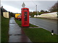 Charminster: telephone box on North Street