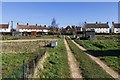 Track and footpath through the allotments