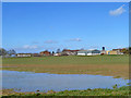 TQ7539 : Flooded field near Blantyre House by Robin Webster