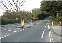 TM5496 : Corton Road past Pleasurewood Hills Park by Evelyn Simak