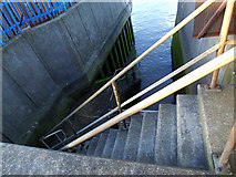 TQ4279 : Steps to Trinity Wharf by Stephen Craven