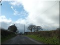 The B3042 near Pedley Cottage