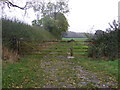 Field entrance off Upton Lane