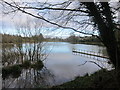 Fishing pier on Chew Magna reservoir