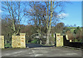 Gated entrance to Carr Hall