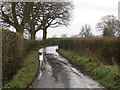 Flooded road near Brockaly