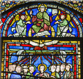 TR1557 : Stained glass window (Corona I), Canterbury Cathedral by Julian P Guffogg
